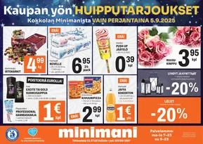 Minimani -luettelo, Kokkola | Alennukset ja kampanjat | 2025-09-05T00:00:00.000Z - 2025-09-19T00:00:00.000Z