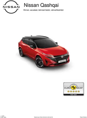 Nissan -luettelo, Hyvinkää | Qashqai Asiakashinnasto Vapaa%20Autoetu 01 01 2025 1487b | 2025-09-06T00:00:00.000Z - 2025-12-31T00:00:00.000Z