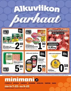 Minimani -luettelo, Turku | Minimani Yhtiöt Oy | 2025-09-08T00:00:00.000Z - 2025-09-22T00:00:00.000Z