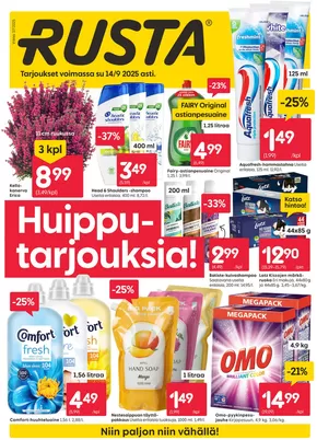 Rusta -luettelo | Rusta tarjoukset | 2025-09-09T00:00:00.000Z - 2025-09-23T00:00:00.000Z