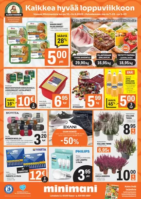 Minimani -luettelo, Hämeenlinna | Parhaat löytömme | 2025-09-10T00:00:00.000Z - 2025-09-24T00:00:00.000Z