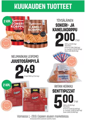 S-Market -luettelo, Vaasa | eepee sm kuukauden tuotteet syyskuu 2025 | 2025-09-13T00:00:00.000Z - 2025-09-27T00:00:00.000Z