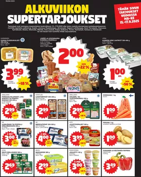 Tokmanni -luettelo, Kajaani | Ruokasanomat | 2025-09-14T00:00:00.000Z - 2025-09-28T00:00:00.000Z