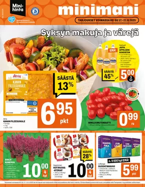Minimani -luettelo, Tampere | Minimani Yhtiöt Oy | 2025-09-17T00:00:00.000Z - 2025-10-01T00:00:00.000Z