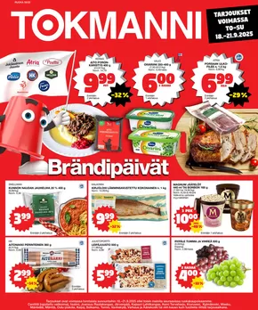 Tokmanni -luettelo, Nurmijärvi | Ruokasanomat | 2025-09-18T00:00:00.000Z - 2025-10-02T00:00:00.000Z