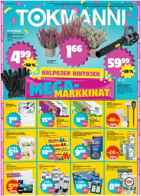 Tokmanni -luettelo, Lieto | Tarjoussanomat | 2025-09-21T00:00:00.000Z - 2025-10-05T00:00:00.000Z