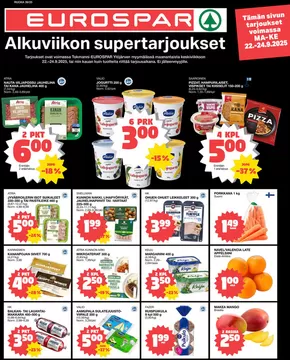 Tokmanni -luettelo, Lieto | EUROSPAR Ylöjärvi Ruokasanomat | 2025-09-21T00:00:00.000Z - 2025-10-05T00:00:00.000Z