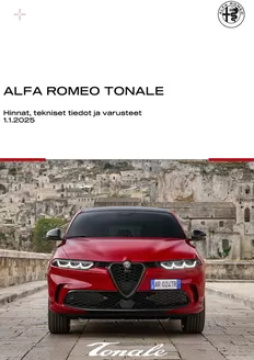 Alfa Romeo -luettelo, Turku | Alfa Romeo TONALE | 2025-09-23T00:00:00.000Z - 2025-11-23T00:00:00.000Z