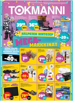 Tokmanni -luettelo, Kemi | Tarjoussanomat | 2025-09-28T00:00:00.000Z - 2025-10-12T00:00:00.000Z