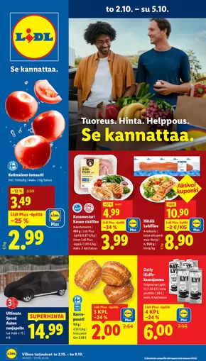 Lidl -luettelo, Kemijärvi | Erikoistarjoukset sinulle | 2025-09-29T00:00:00.000Z - 2025-10-08T00:00:00.000Z