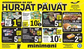 Minimani -luettelo, Seinäjoki | Huippudiilit ja alennukset | 2025-09-29T00:00:00.000Z - 2025-10-13T00:00:00.000Z