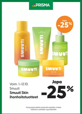 Prisma -luettelo | Prisma Smuuti Skin 1.–12.10. | 2025-10-01T00:00:00.000Z - 2025-10-15T00:00:00.000Z