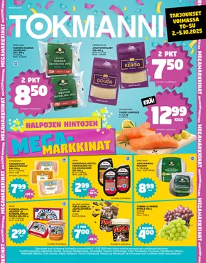 Tokmanni -luettelo, Mynämäki | Ruokasanomat | 2025-10-02T00:00:00.000Z - 2025-10-16T00:00:00.000Z