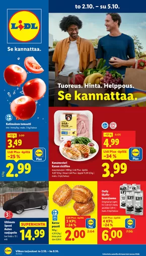 Lidl -luettelo, Mynämäki | Lidl tarjoukset | 2025-09-29T00:00:00.000Z - 2025-10-08T00:00:00.000Z