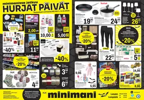 Minimani -luettelo, Tampere | Eksklusiivisia löytöjä | 2025-10-04T00:00:00.000Z - 2025-10-18T00:00:00.000Z