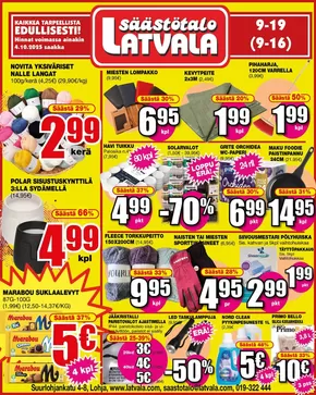 Latvala -luettelo, Lohja | Latvala tarjoukset | 2025-10-06T00:00:00.000Z - 2025-10-20T00:00:00.000Z