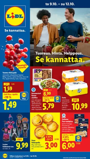 Lidl -luettelo, Vaasa | Parhaat löytömme | 2025-10-06T00:00:00.000Z - 2025-10-15T00:00:00.000Z
