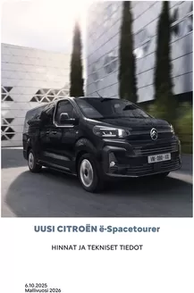Citroën -luettelo, Lapinlahti | Citroën Uusi ë-Spacetourer. | 2025-10-08T00:00:00.000Z - 2026-10-08T00:00:00.000Z