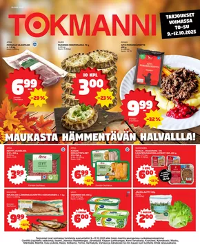 Tokmanni -luettelo, Ilmajoki | Ruokasanomat | 2025-10-09T00:00:00.000Z - 2025-10-23T00:00:00.000Z