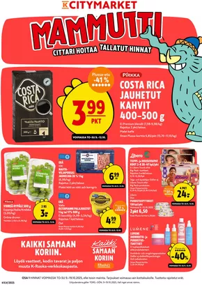 K-Citymarket -luettelo, Mikkeli | K-citymarket tarjoukset | 2025-10-09T00:00:00.000Z - 2025-10-23T00:00:00.000Z