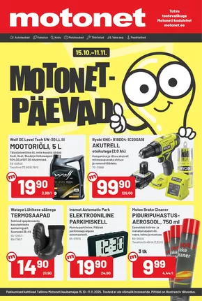 Motonet -luettelo, Forssa | Motonet tarjoukset | 2025-10-15T00:00:00.000Z - 2025-10-29T00:00:00.000Z