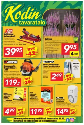 Kodin Tavaratalo -luettelo, Vantaa | Kodin Tavaratalo tarjoukset | 2025-10-15T00:00:00.000Z - 2025-10-29T00:00:00.000Z