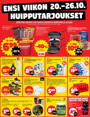 Tokmanni -luettelo, Kitee | Ensi viikon huipputarjoukset | 2025-10-16T00:00:00.000Z - 2025-10-30T00:00:00.000Z