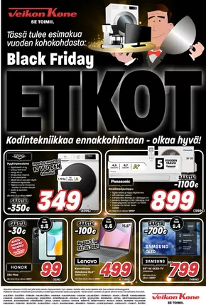 Veikon Kone -luettelo, Kotka | Black Friday Etkot | 2025-10-20T00:00:00.000Z - 2025-11-03T00:00:00.000Z