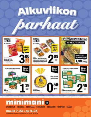 Minimani -luettelo, Kuopio | Minimani Yhtiöt Oy | 2025-10-20T00:00:00.000Z - 2025-11-03T00:00:00.000Z