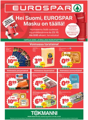 Tokmanni -luettelo, Savonlinna | EUROSPAR Masku Avajaistarjoukset | 2025-10-23T00:00:00.000Z - 2025-11-06T00:00:00.000Z