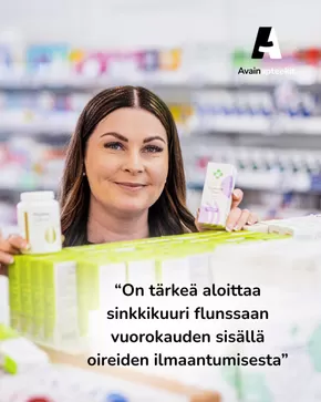Avainapteekit -luettelo, Sastamala | Erikoistarjoukset sinulle | 2025-10-26T00:00:00.000Z - 2025-11-09T00:00:00.000Z