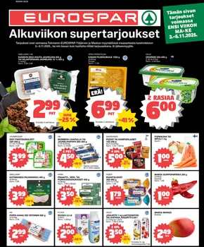 Tokmanni -luettelo, Masku | EUROSPAR Ruokasanomat | 2025-11-03T00:00:00.000Z - 2025-11-05T00:00:00.000Z