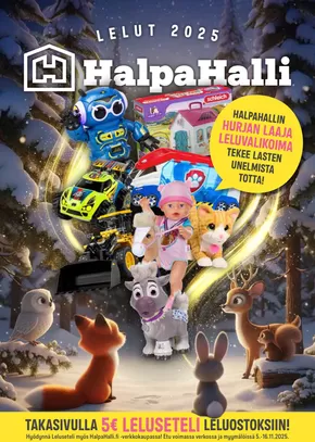 HalpaHalli -luettelo, Helsinki | Alennukset ja kampanjat | 2025-11-05T00:00:00.000Z - 2025-11-16T00:00:00.000Z