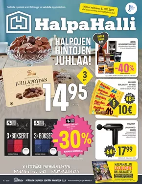 HalpaHalli -luettelo, Helsinki | Laaja valikoima tarjouksia | 2025-11-05T00:00:00.000Z - 2025-11-11T00:00:00.000Z