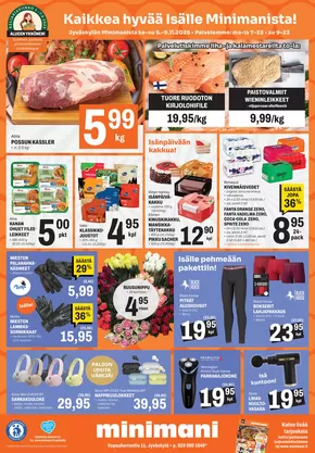 Minimani -luettelo, Jalasjärvi | Huippudiilejä kaikille asiakkaille | 2025-11-05T00:00:00.000Z - 2025-11-09T00:00:00.000Z