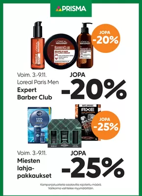 Prisma -luettelo, Mikkeli | Prisma isänpäivälahjat 3.-9.11. | 2025-03-03T00:00:00.000Z - 2025-11-09T00:00:00.000Z