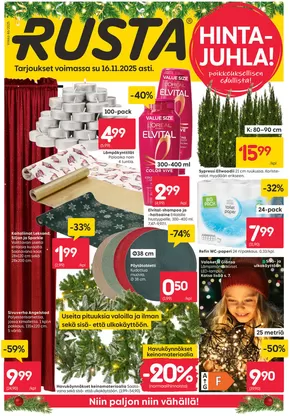 Rusta -luettelo, Lohja | Rusta tarjoukset | 2025-11-16T00:00:00.000Z - 2025-11-16T00:00:00.000Z