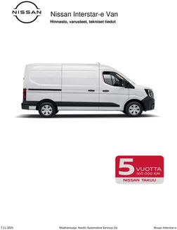 Nissan -luettelo, Turku | T%C3%A4ysin%20uusi%20Interstar e Asiakashinnasto 7 11 25 | 2025-11-11T00:00:00.000Z - 2025-11-25T00:00:00.000Z