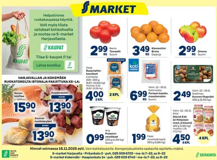 S-Market -luettelo, Virrat | S-Market tarjoukset | 2025-11-12T00:00:00.000Z - 2025-11-25T00:00:00.000Z