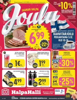 HalpaHalli -luettelo, Helsinki | Huippudiilit ja alennukset | 2025-12-03T00:00:00.000Z - 2025-12-09T00:00:00.000Z