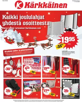 Kärkkäinen -luettelo, Rauma | Näköislehti Kärkkäinen | 2025-12-03T00:00:00.000Z - 2025-12-16T00:00:00.000Z