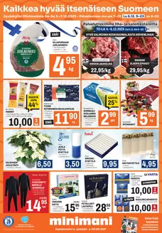 Minimani -luettelo, Mikkeli | Eksklusiivisia diilejä asiakkaillemme | 2025-12-03T00:00:00.000Z - 2025-12-07T00:00:00.000Z