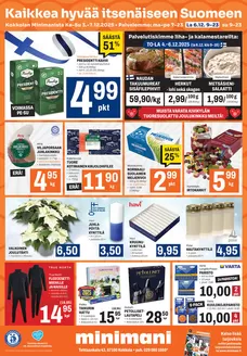Minimani -luettelo, Mikkeli | Mahtavia alennuksia valituista tuotteista | 2025-12-03T00:00:00.000Z - 2025-12-07T00:00:00.000Z