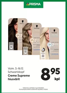 Prisma -luettelo, Jyväskylä | TOK Prisma hiusvärit 3.-16.12. | 2025-03-03T00:00:00.000Z - 2025-12-16T00:00:00.000Z