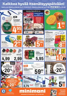 Minimani -luettelo, Jyväskylä | Säästä nyt tarjouksillamme | 2025-12-03T00:00:00.000Z - 2025-12-07T00:00:00.000Z