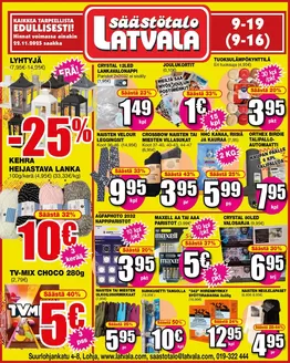 Latvala -luettelo, Kokemäki | Eksklusiivisia diilejä asiakkaillemme | 2025-12-06T00:00:00.000Z - 2025-12-20T00:00:00.000Z