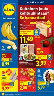 Lidl -luettelo, Kokkola | Eksklusiivisia löytöjä | 2025-12-08T00:00:00.000Z - 2025-12-17T00:00:00.000Z