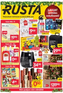 Rusta -luettelo, Jyväskylä | Rusta tarjoukset | 2025-12-08T00:00:00.000Z - 2025-12-14T00:00:00.000Z