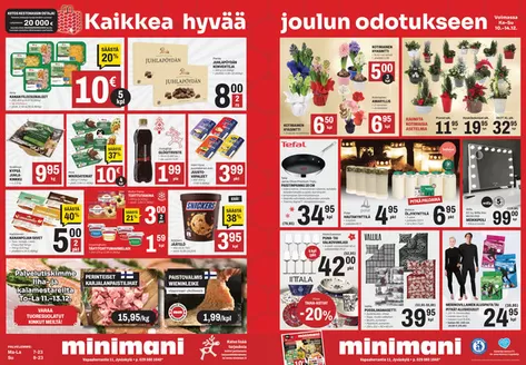 Minimani -luettelo, Jyväskylä | Tarjouksia tarjoushaukoille | 2025-12-10T00:00:00.000Z - 2025-12-14T00:00:00.000Z