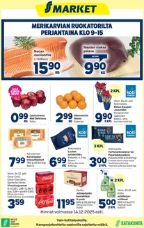 S-Market -luettelo, Oulu | S-market Merikarvia 10.12.2025 | 2025-12-11T00:00:00.000Z - 2025-12-14T00:00:00.000Z